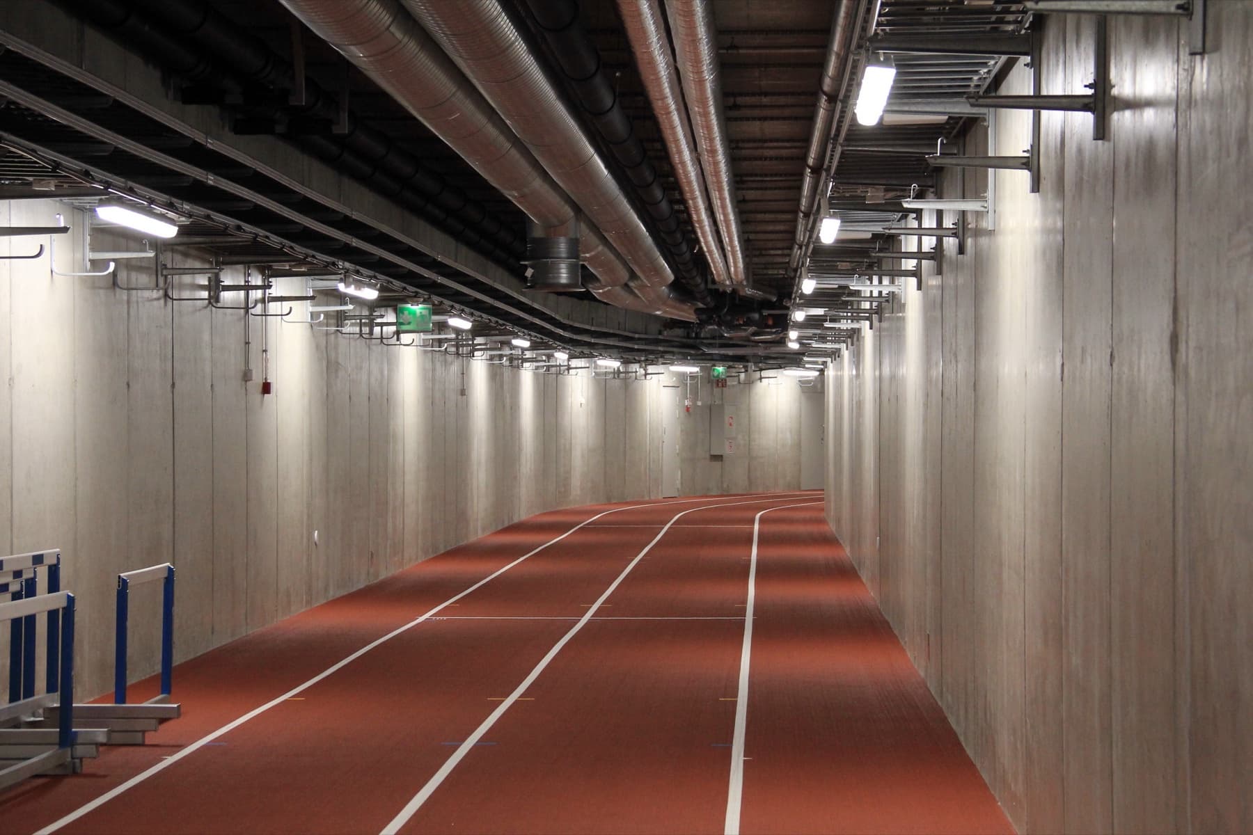 Running track tunnel at Helsinki Olympic Stadium